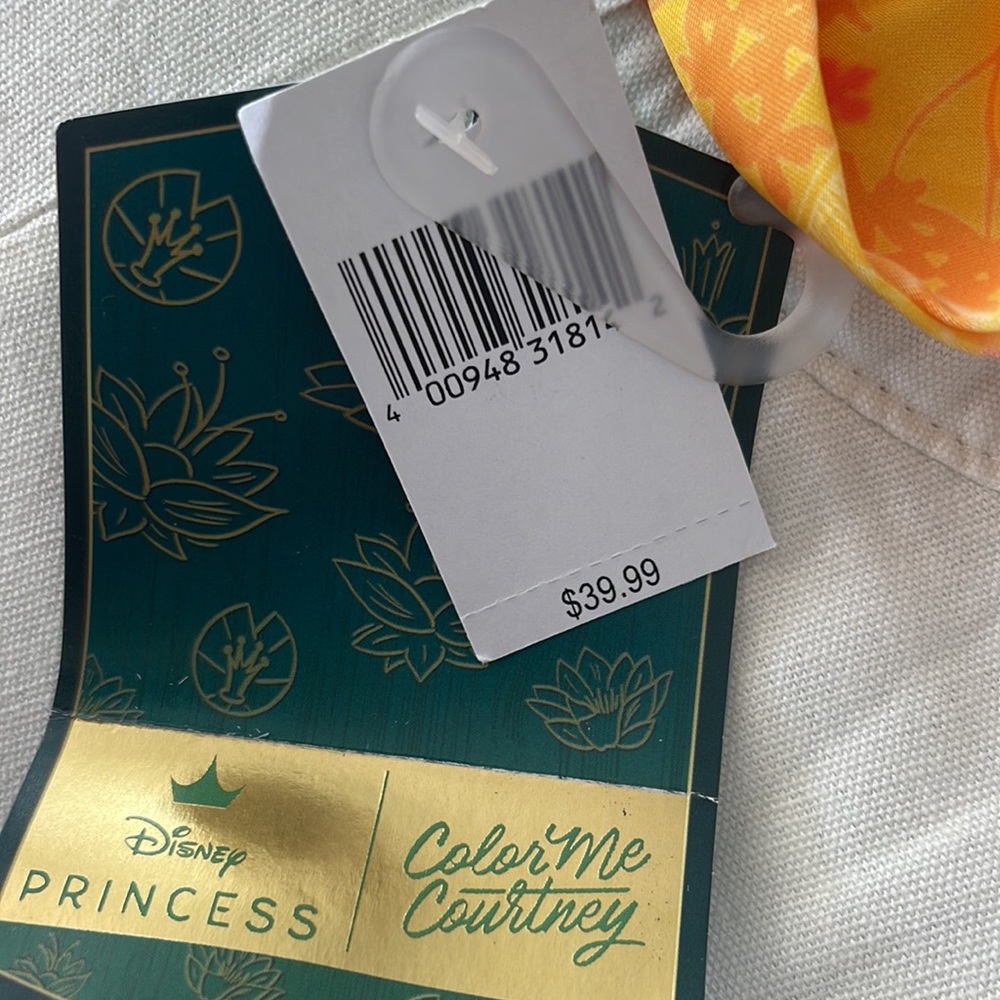 new REVERSABLE Disney color me Courtney Disney princess sunhat one size - Picture 6 of 8